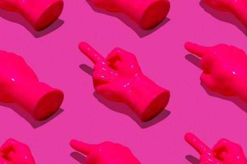 Haroshi | HUF x Haroshi Middle Finger (Pink) | Buy & Sell | FairArt