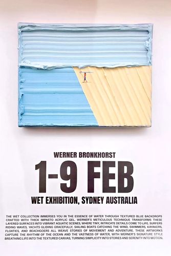 Wet Exhibition Poster (Coast Is Clear) Print by Werner Bronkhorst