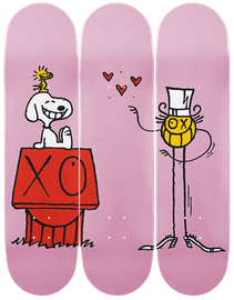 André Saraiva | Snoopy Hugs Mr. A (Hand Finished Blue) | Buy