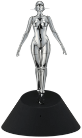 Hajime Sorayama | Sexy Robot Floating 1/4 Scale Figure (Silver 