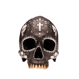Day of the Dead Skull - Turquesa Sculpture by Jack Of The Dust