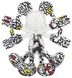 Mr. Doodle | 30cm SA Mickey x Mr Doodle Black & White Sculpture